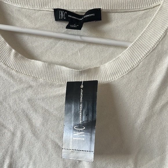 White Sweater INC Large NWT!! - Picture 6 of 6